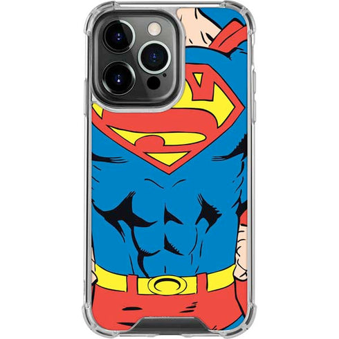 DC Comics Superman Vintage Chest iPhone 16 Pro Clear Case